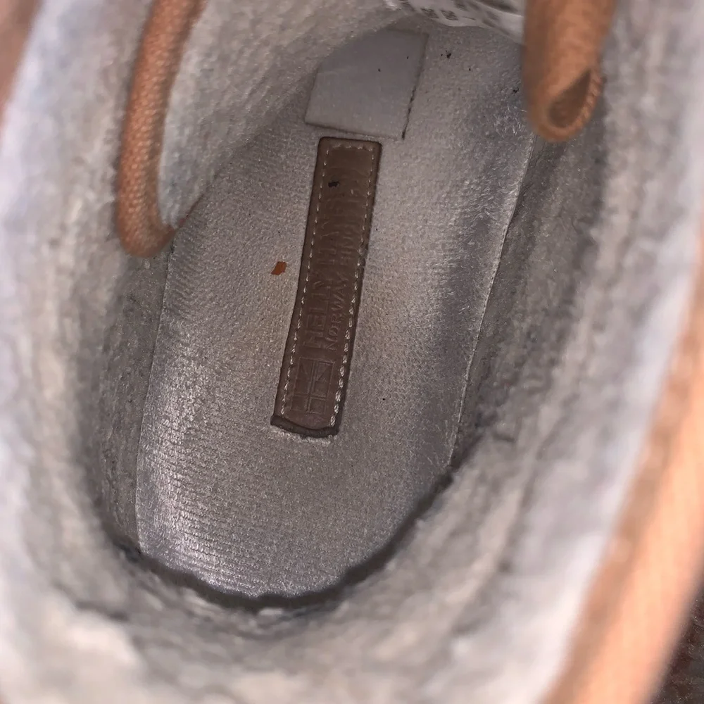 Helly Hansen Brown Leather GERTON Waterproof High Top Boots Shearling Lining 7